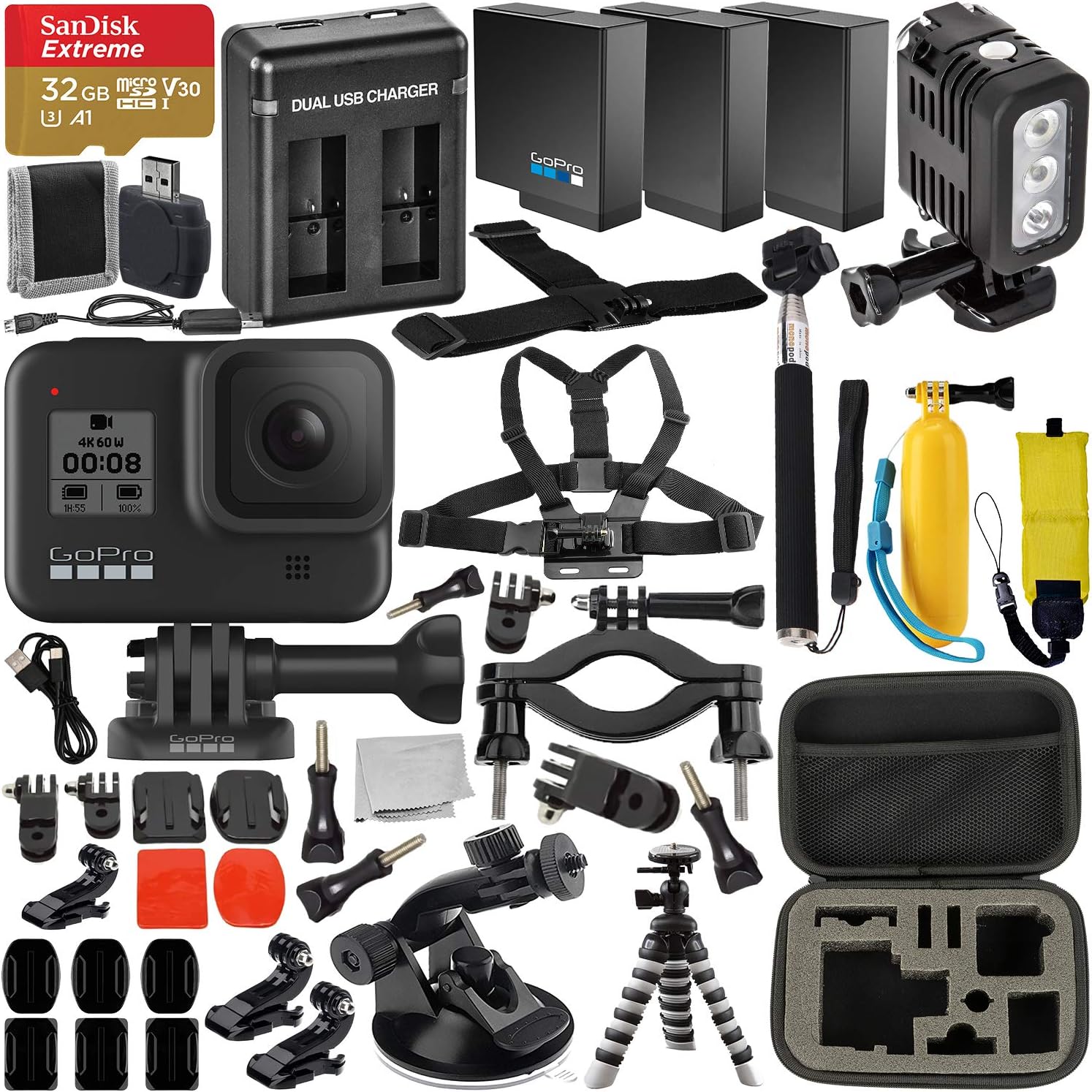 GoPro HERO8 with Premium Accessory Bundle