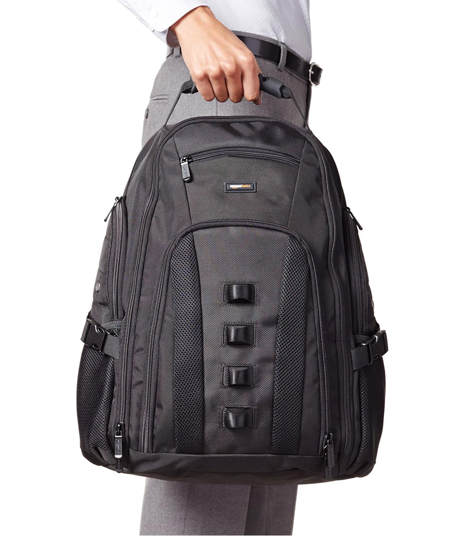 Amazon Basics Travel 17 Inch Laptop Computer Backpack