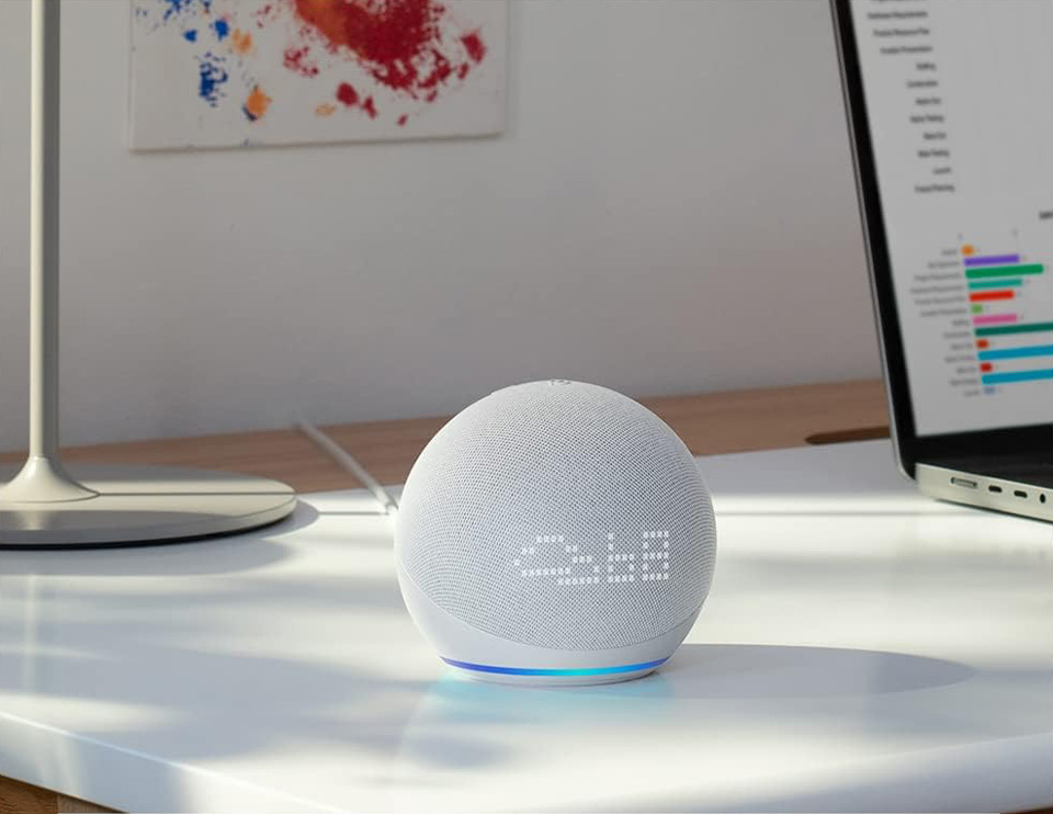 Amazon Echo Dot (5th Gen) With Clock