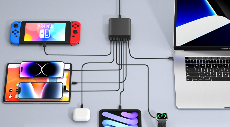 Fuvuan 4 in 1 Fast Wireless Charging Station