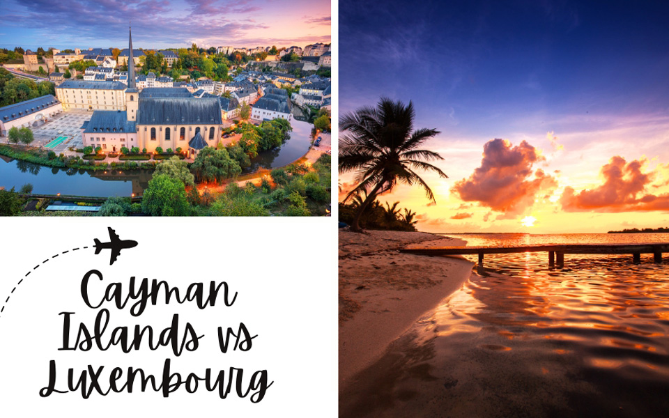 Cayman Islands and Luxembourg