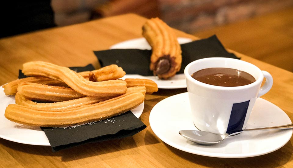 Churros and chocolate