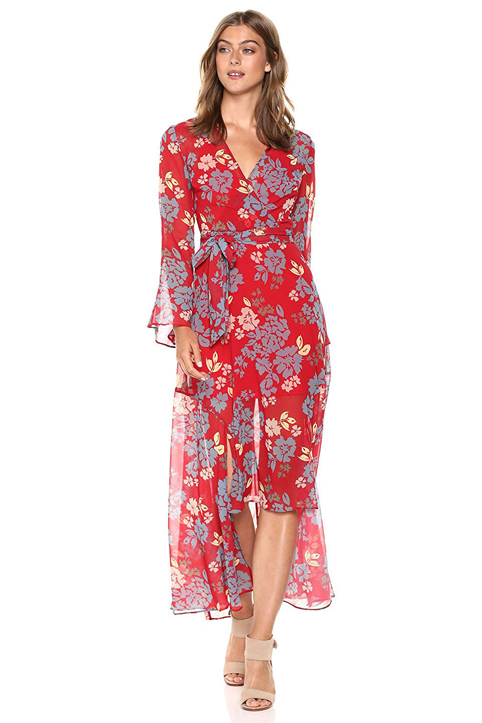 C/Meo Collective Long Sleeve Wrap Dress