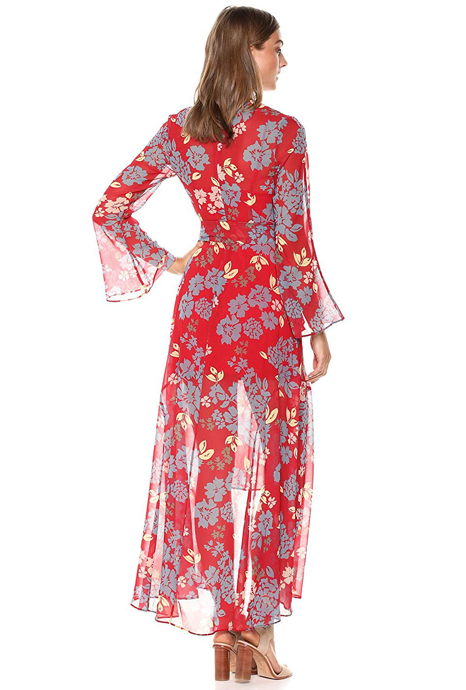 C/Meo Collective Long Sleeve Wrap Dress