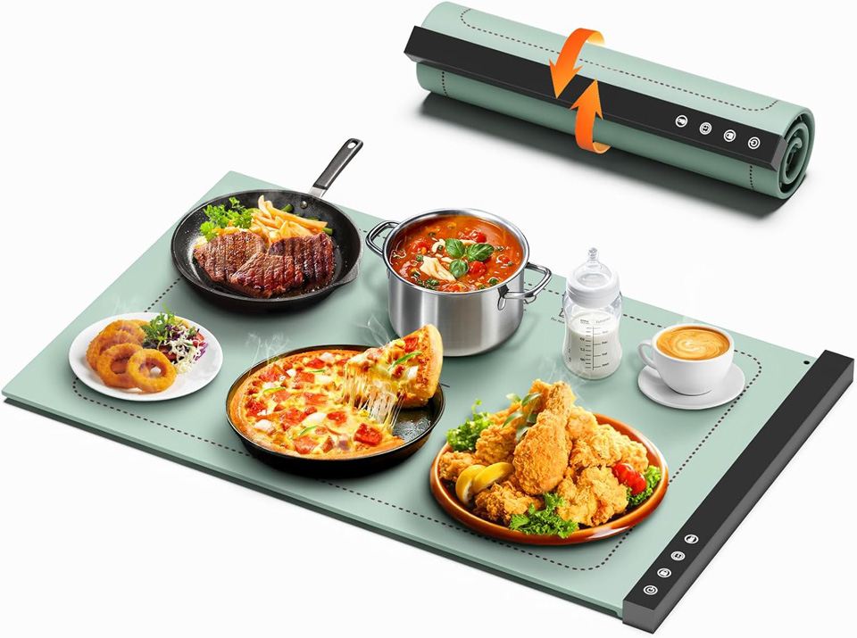COODAM Full Surface Rapid Heating Rollable Food Warmer Mat