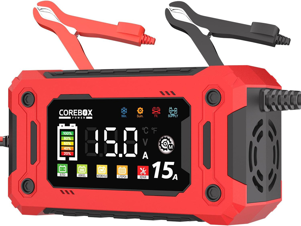 COREBOX 12V Fast Car Battery Charger