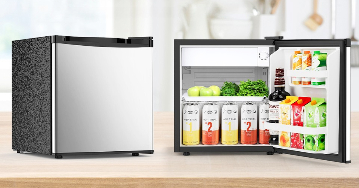 Electactic Mini Fridge With Freezer And Reversible Door
