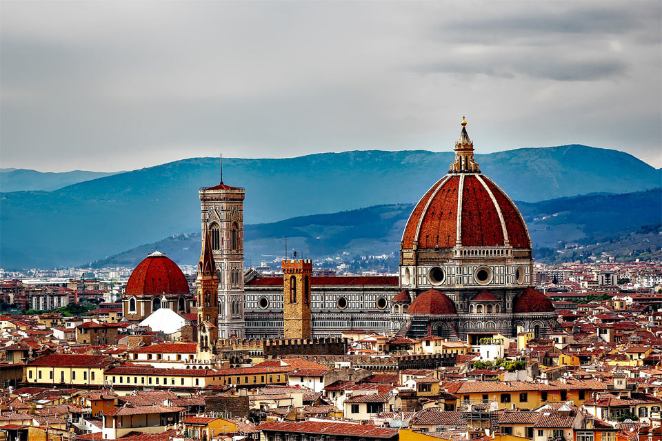 Panoramic view of Florence Italy