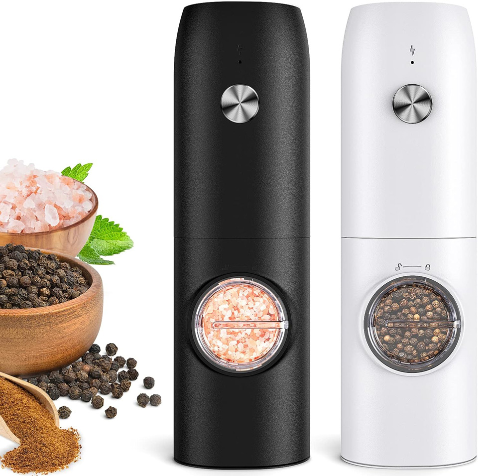 FRTONYI Electric Salt and Pepper Grinder Set