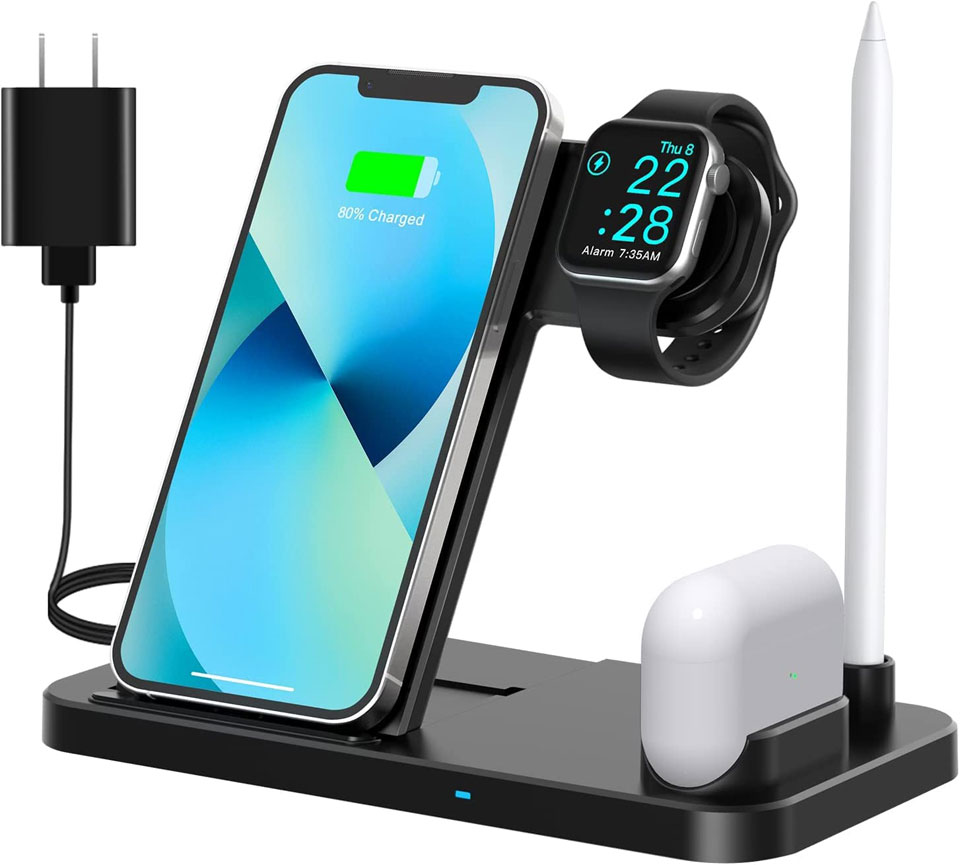 Fuvuan 4 in 1 Fast Wireless Charging Station