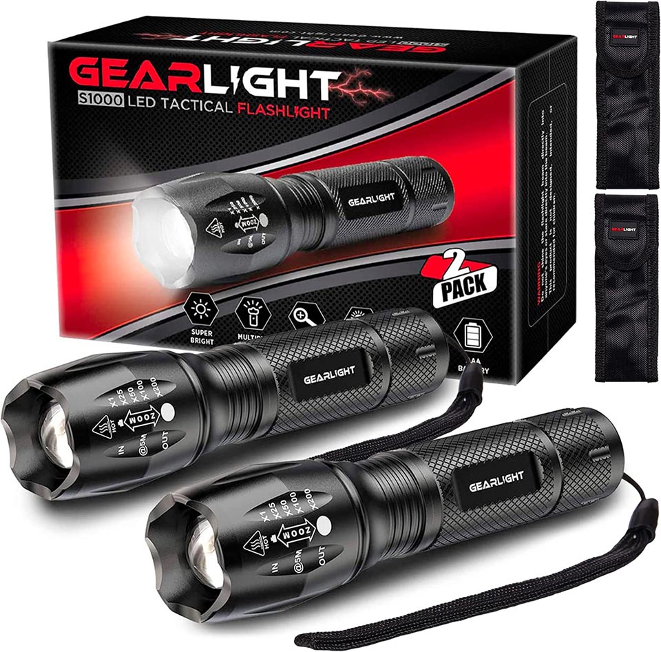 GearLight S1000 LED Tactical Flashlight