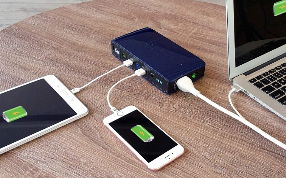 HALO Bolt Portable Laptop Charger Car Jump Starter With AC Outlet