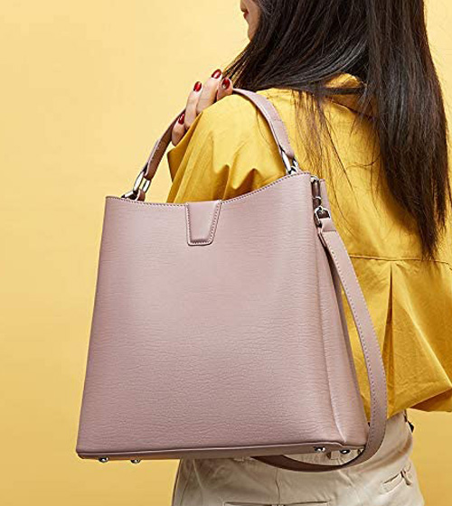 Heshe Vintage Leather Top Handle Handbag