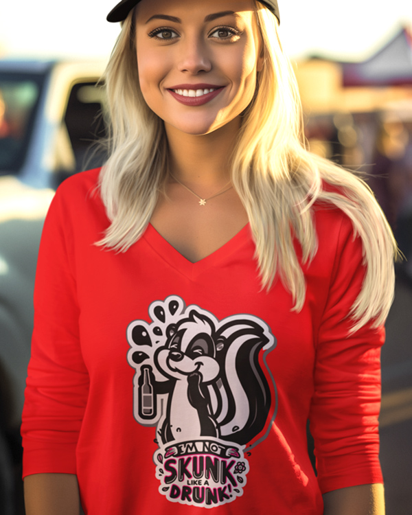 I’m Not Skunk Like A Drunk! T-shirt Men And More