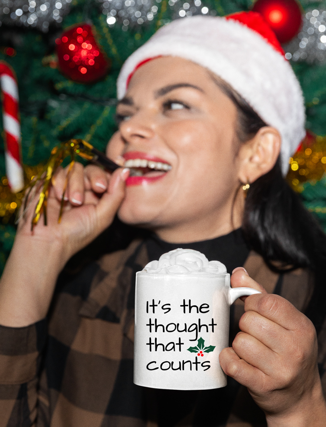 It's The Thought That Counts coffee mugs, kitchen apron And More