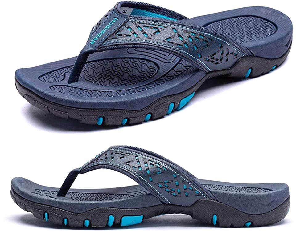 KIIU Men's Indoor and Outdoor Thong Sandals