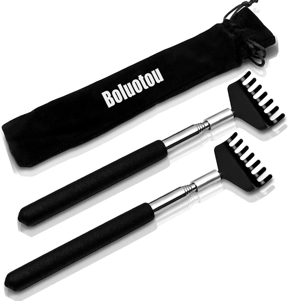 Kuvvfe 2-Pack Portable Extendable Back Scratcher