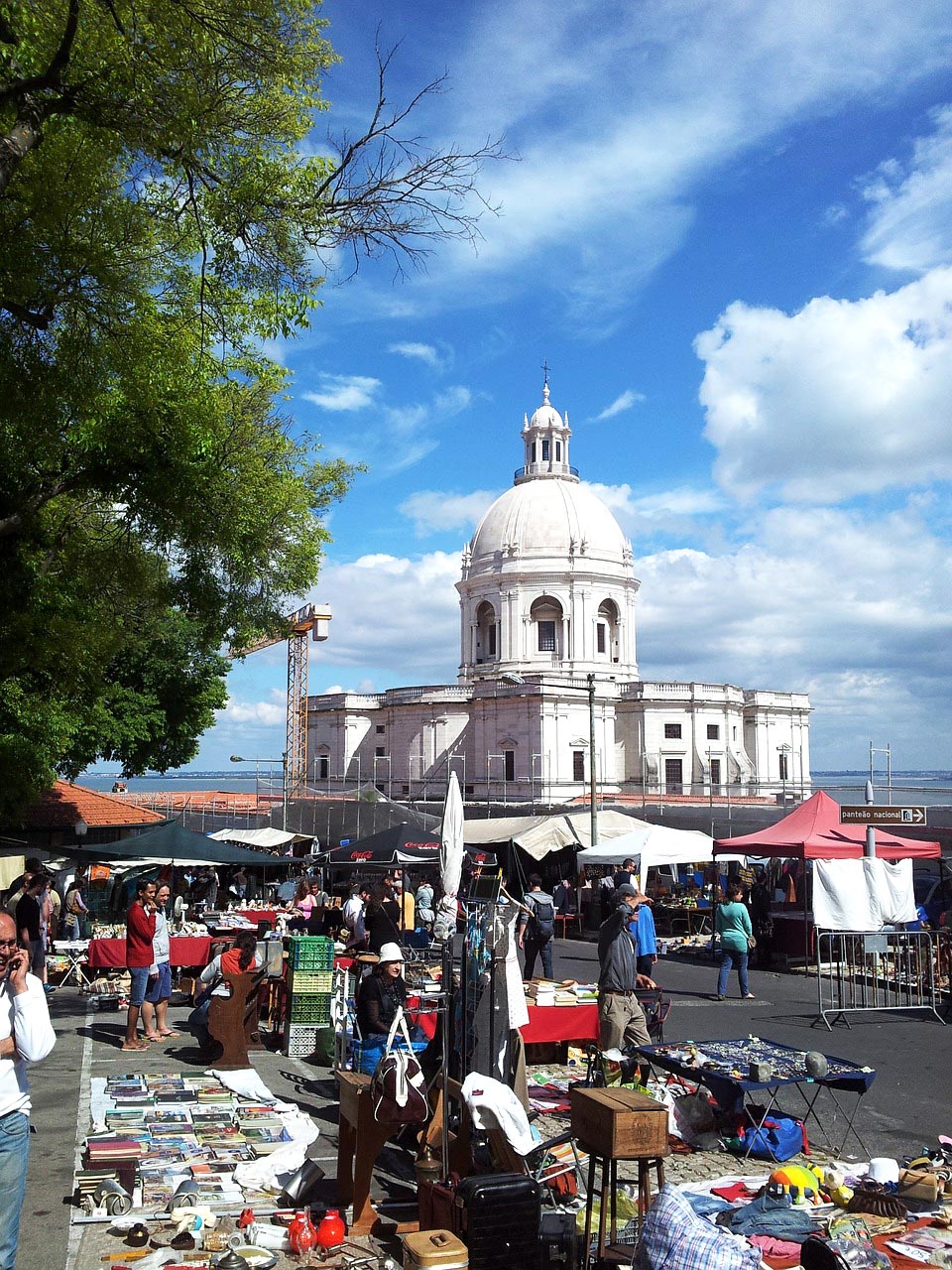 Feira da Ladra flea market, Lisbon, Portugal