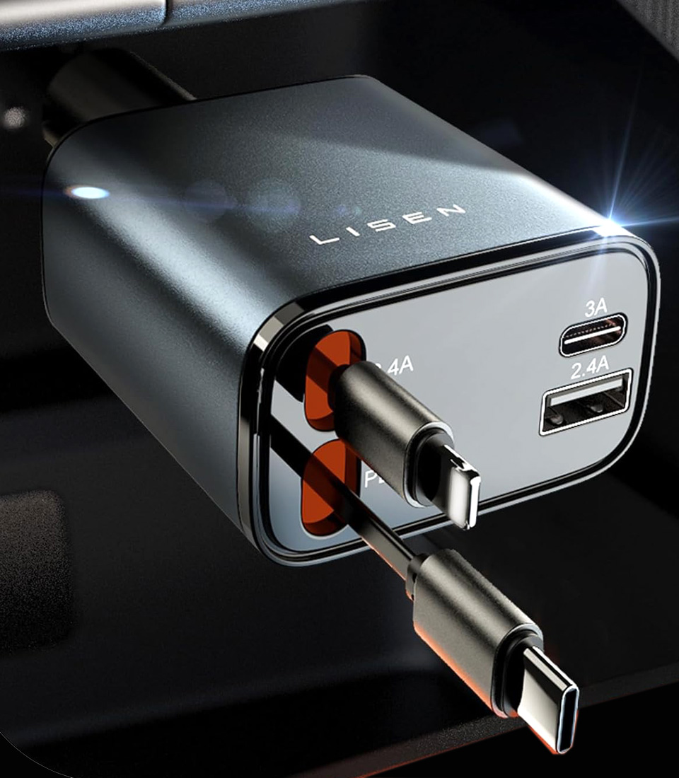 LISEN Retractable Car Charger