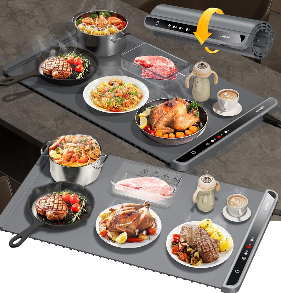 LNNIW Portable Electric Warming Mat for Food