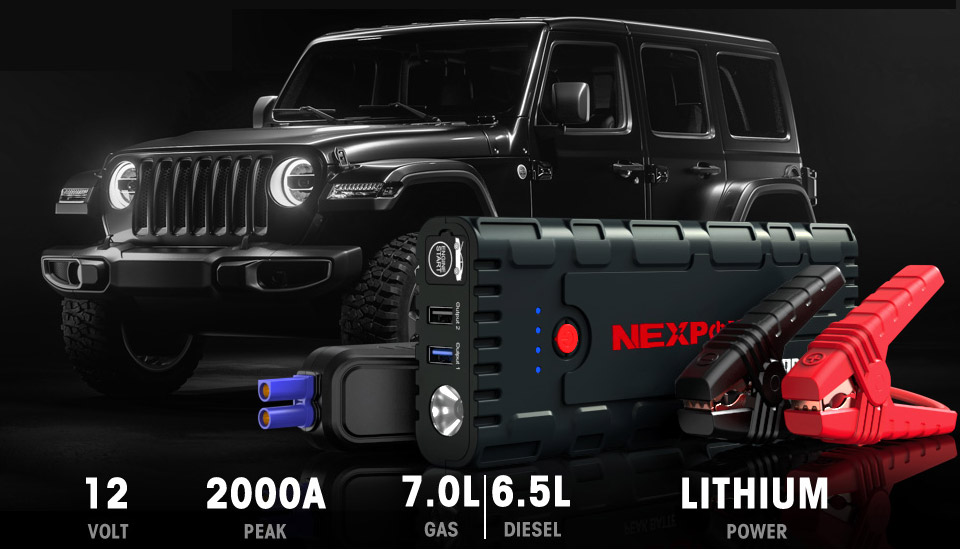 NEXPOW 2000A Peak Car Jump Starter