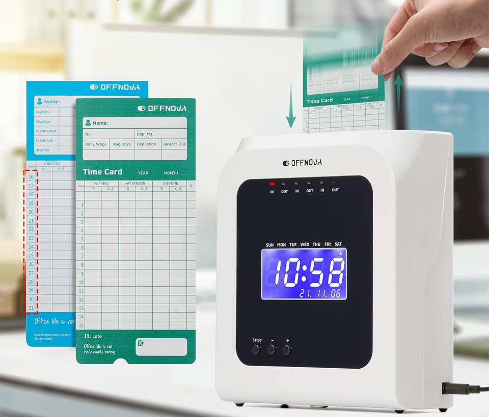 OFFNOVA Thermal In Out Time Attendance Machine