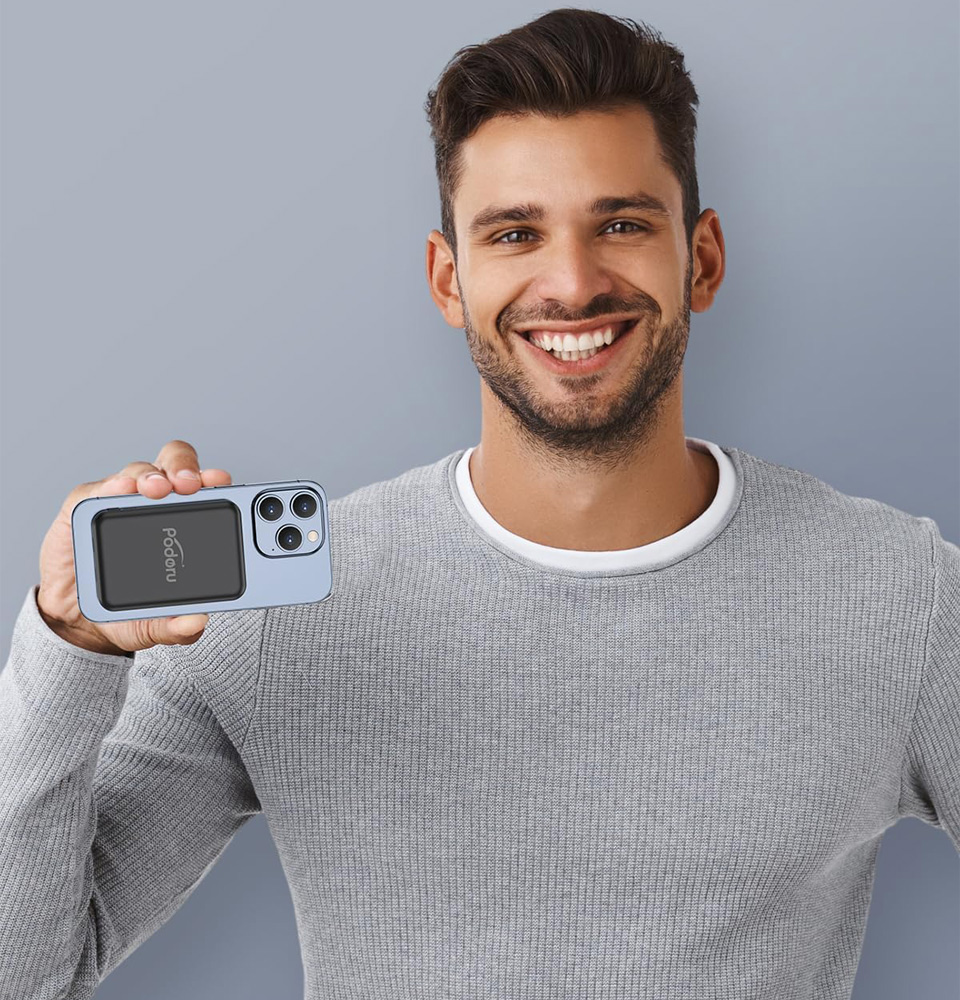 podoru Magnetic Wireless Charger Power Bank