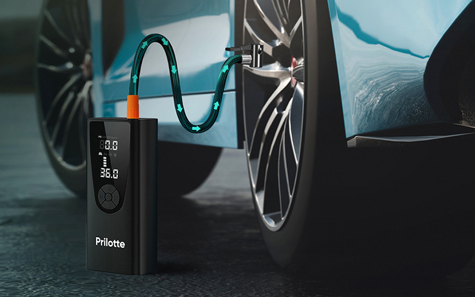 Prilotte Portable Tire Inflator And Air Compressor