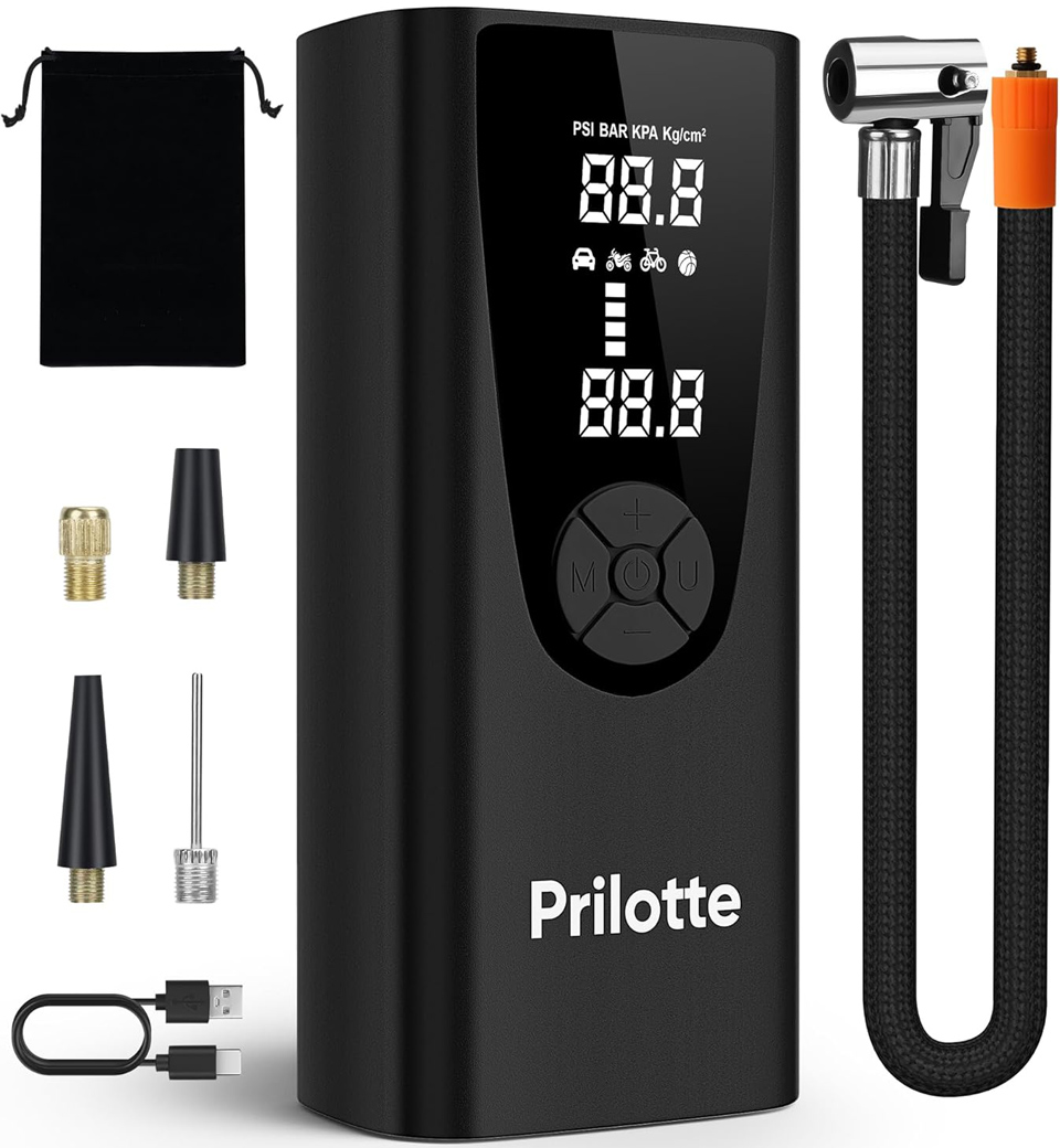 Prilotte Portable Tire Inflator And Air Compressor