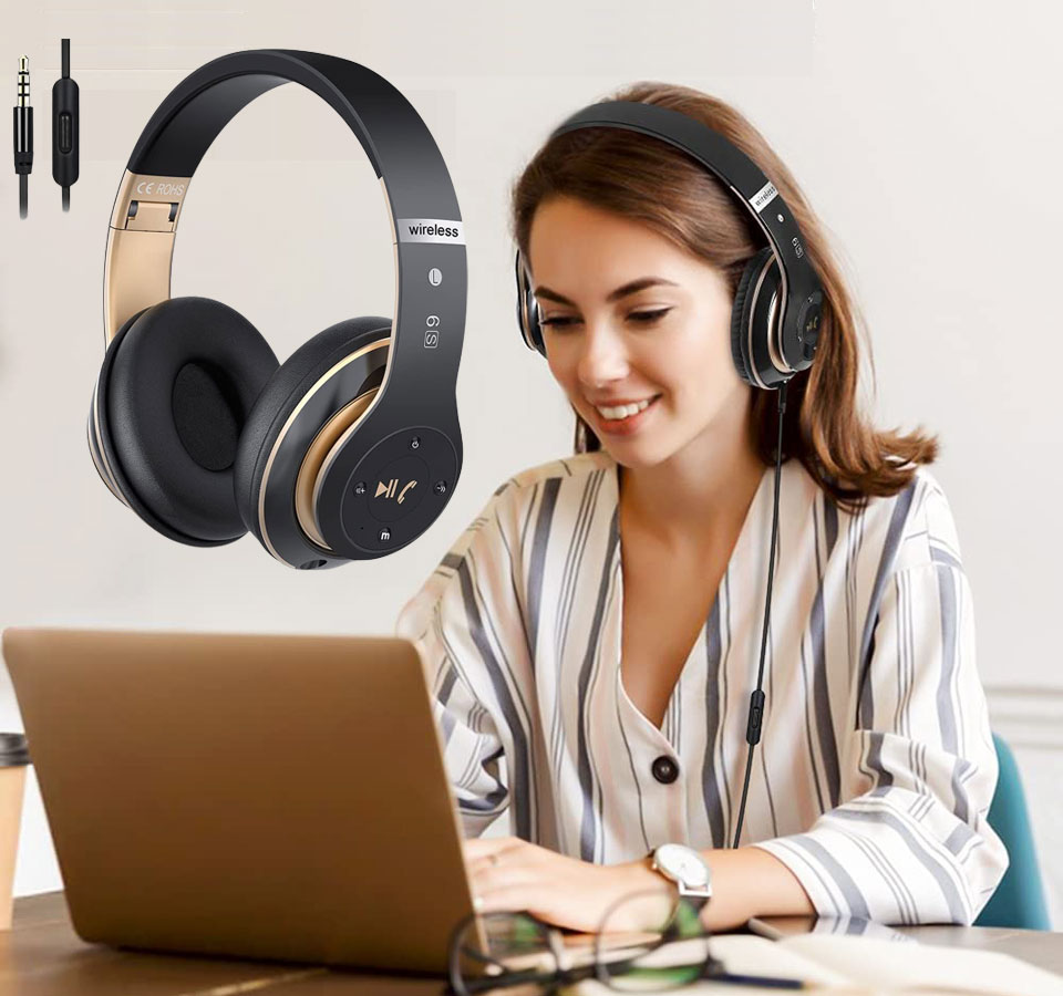 PRTUKYT 6S Foldable Wireless Bluetooth Headphone