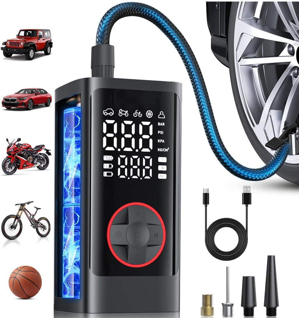 Pumptiva Portable Tire Inflator And Air Compressor