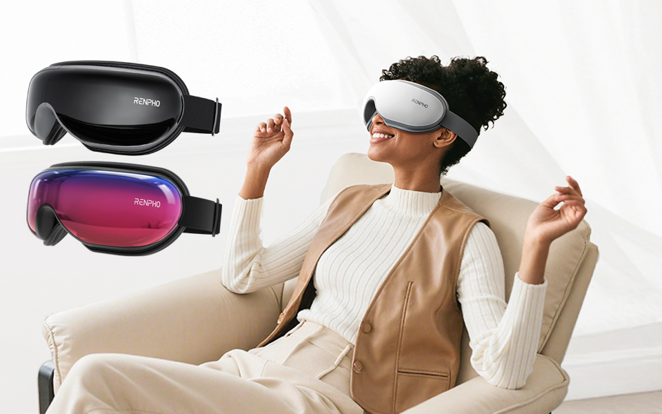 Renpho Eyeris 1 Eye Massager With Heat And Bluetooth Music