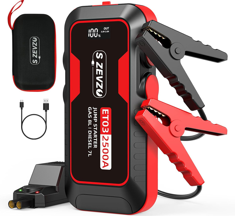 S ZEVZO ET03 2500A Car Jump Starter