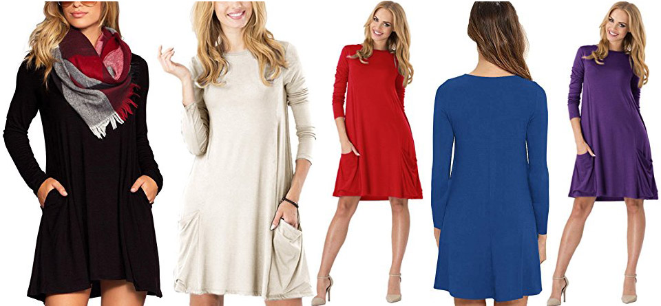 Simple Swing Tunic Loose Dress