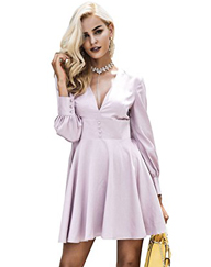 Simplee Satin Mini Dress
