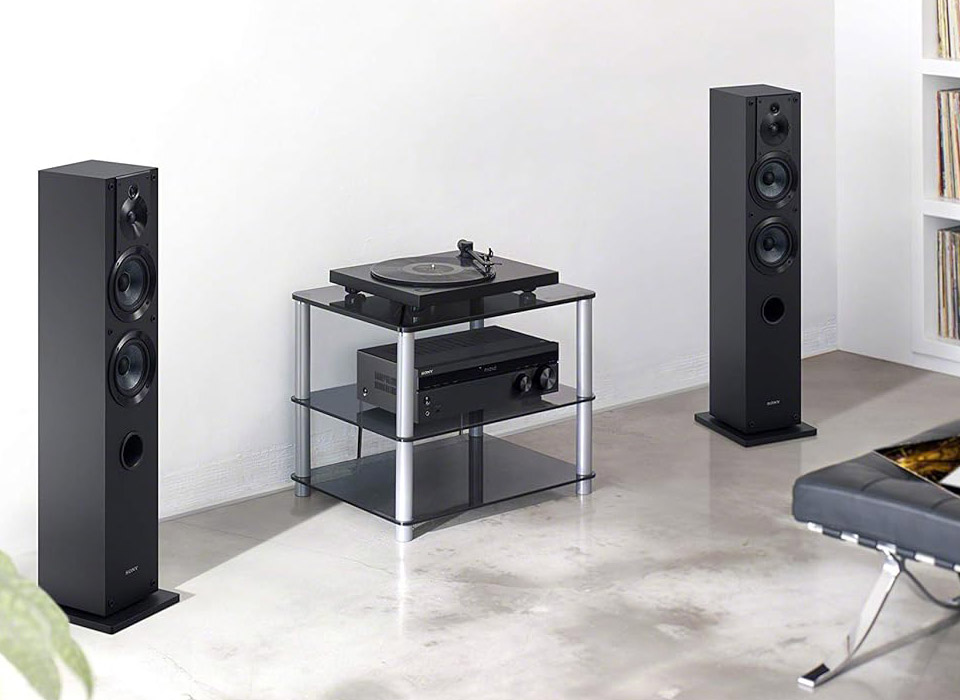 Sony Home Stereo Receiver With Phono Inputs And Bluetooth