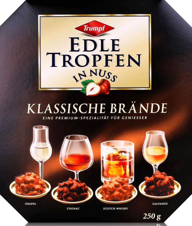 Trumpf Edle Tropfen in Nuss Klassische Brände