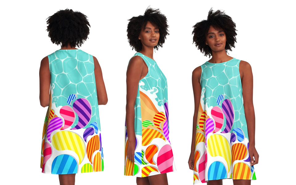 TW2US BEACH A-LINE DRESS