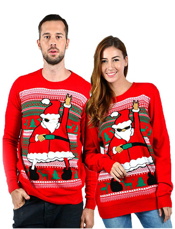 Uideazone Unisex Ugly Christmas Sweaters Long Sleeve