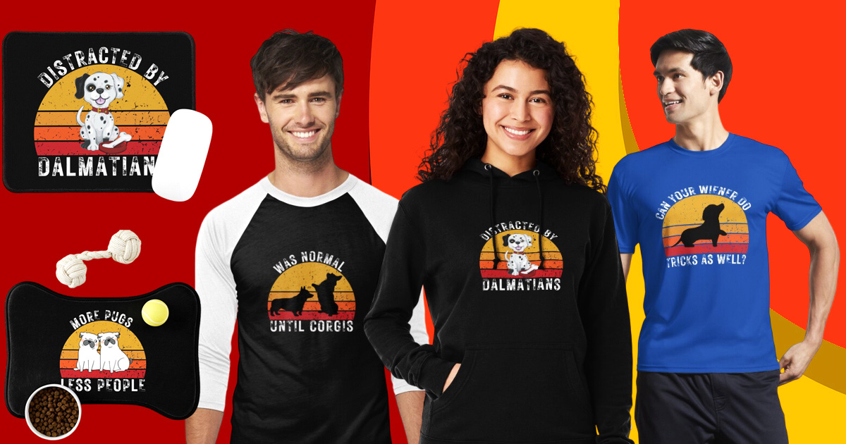 T-shirt Merch Gadgets For Dog Lovers