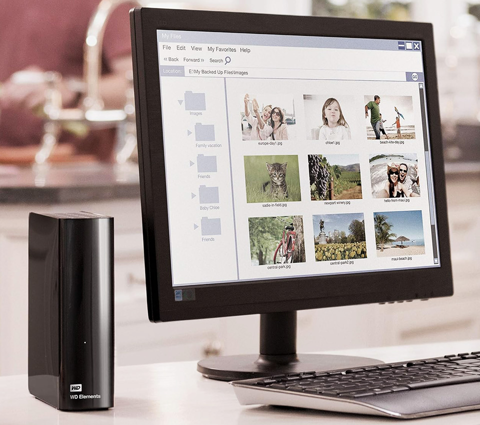 WD 16TB Elements Desktop External Hard Drive, USB 3.0