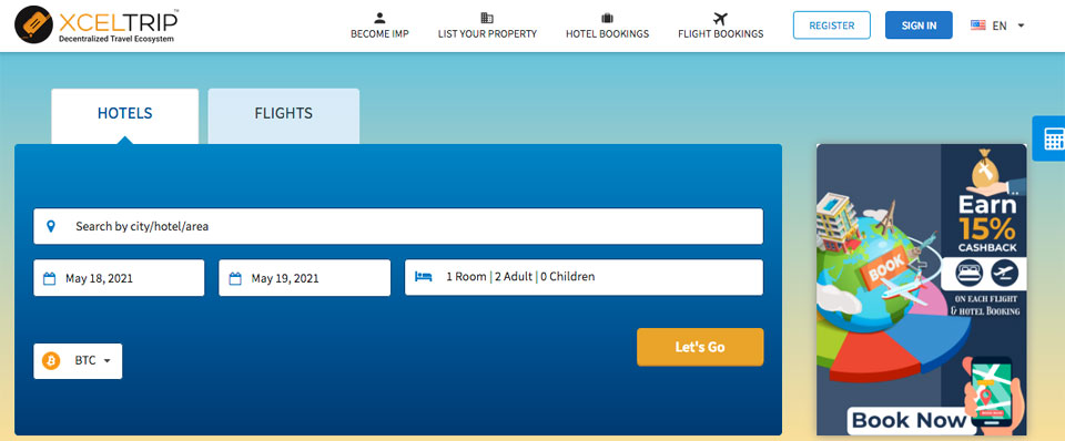 Xceltrip travel website